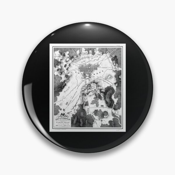 Item preview, Vintage Map Of The Gettysburg Battlefield (1863)Bw designed and sold by AlleneAbbott.