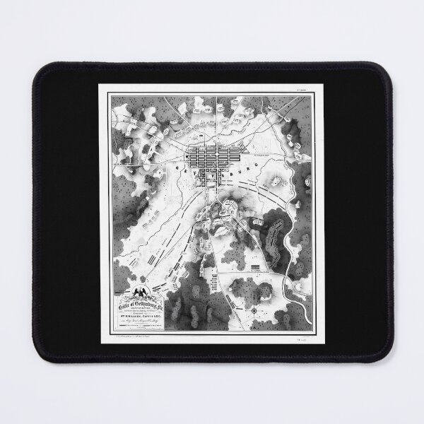 Item preview, Vintage Map Of The Gettysburg Battlefield (1863)Bw designed and sold by AlleneAbbott.