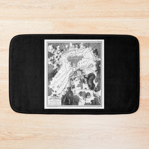 Item preview, Vintage Map Of The Gettysburg Battlefield (1863)Bw designed and sold by AlleneAbbott.