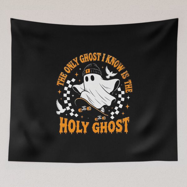 Item preview, The Only Ghost I Know Is The Holy Ghost Retro Halloween designed and sold by PaletteArc.