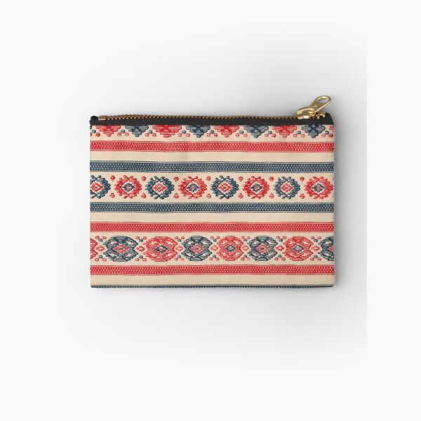 Item preview, Romanian Folk Textile Pattern in Red and Blue designed and sold by DansCreations42.