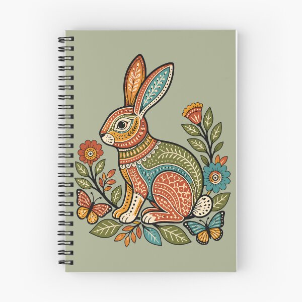 Item preview, Gond-Inspired Forest Rabbit Folk Art designed and sold by  MAD's Recreation Studio.