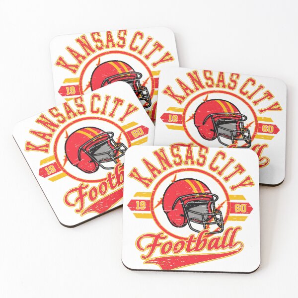 Item preview, KC Football Retro Helmet Vintage Style designed and sold by JosephMoo55679.