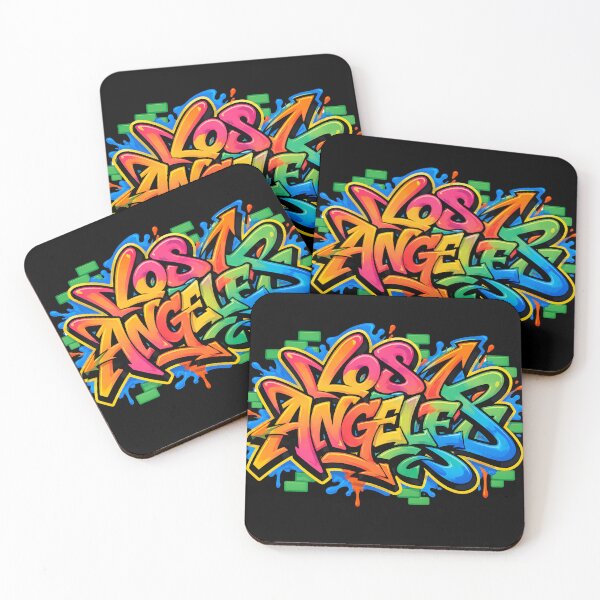 Item preview, Vibrant Los Angeles Graffiti-Style Artwork Colorful LA Street Art Lettering designed and sold by WheresMyMojo.