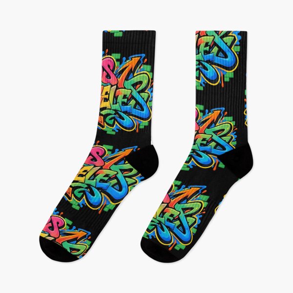 Item preview, Vibrant Los Angeles Graffiti-Style Artwork Colorful LA Street Art Lettering designed and sold by WheresMyMojo.
