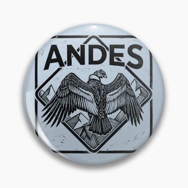 Item preview, Andes Mountains Condor Bird Black and White Woodcut Linocut Art designed and sold by KiwiRider.