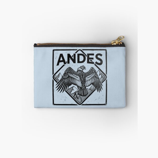 Item preview, Andes Mountains Condor Bird Black and White Woodcut Linocut Art designed and sold by KiwiRider.