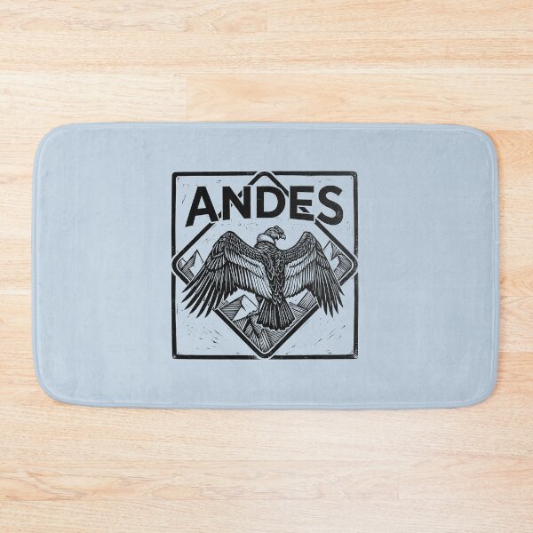 Item preview, Andes Mountains Condor Bird Black and White Woodcut Linocut Art designed and sold by KiwiRider.