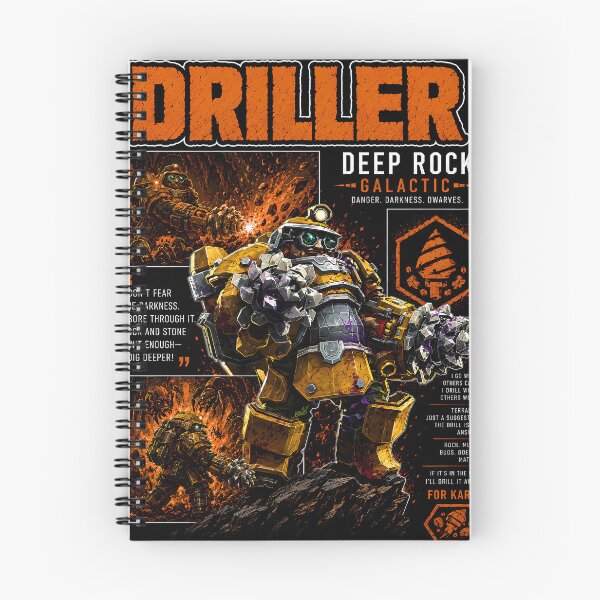 Item preview, Driller Deep Rock Galactic Dig Deeper Art designed and sold by PrestonChild.