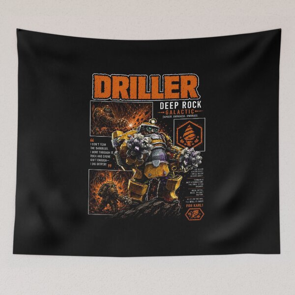Item preview, Driller Deep Rock Galactic Dig Deeper Art designed and sold by PrestonChild.