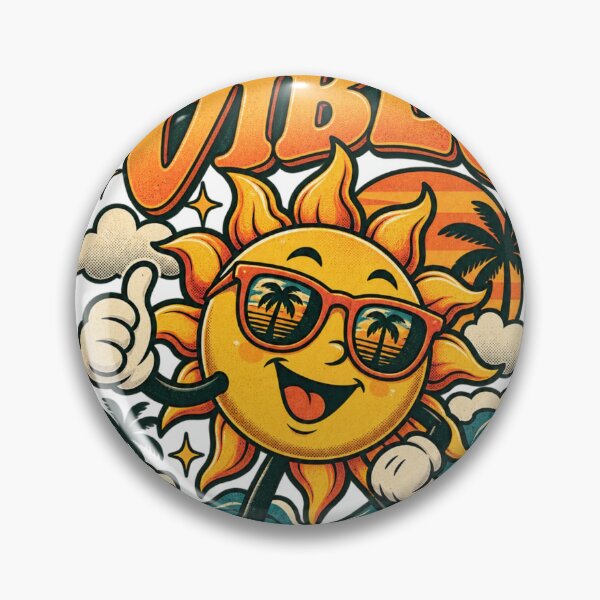 Item preview, Good Vibes – Vintage Retro Smiling Sun Cartoon designed and sold by JatCreative.