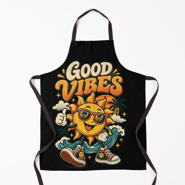 Item preview, Good Vibes – Vintage Retro Smiling Sun Cartoon designed and sold by JatCreative.