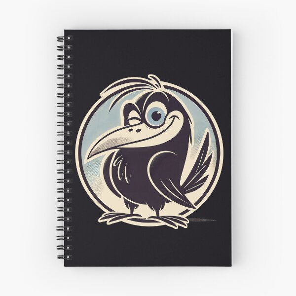Item preview, Winking Raven Retro Cartoon Bird designed and sold by Victor Shadehorn.