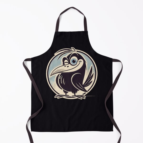 Item preview, Winking Raven Retro Cartoon Bird designed and sold by Victor Shadehorn.