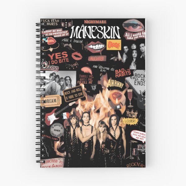 Item preview, Italian Rock Band Collage with Fire and Slang Textures designed and sold by peterelvis.