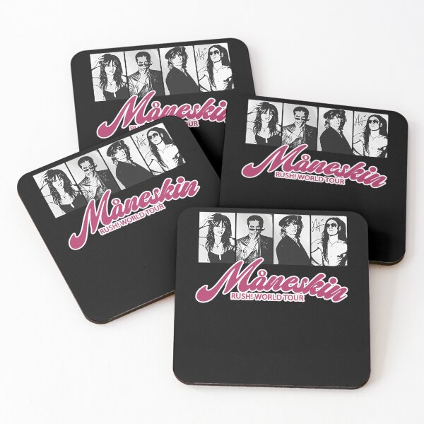 Item preview, Four Panel Band Member Portraits with Pink Tour Title designed and sold by peterelvis.