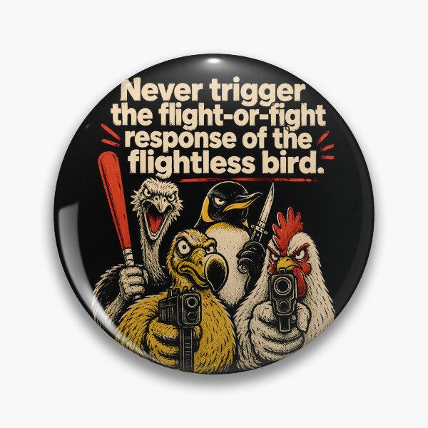 Item preview, Never Trigger the Flight or Fight Bird Squad designed and sold by Victor Shadehorn.