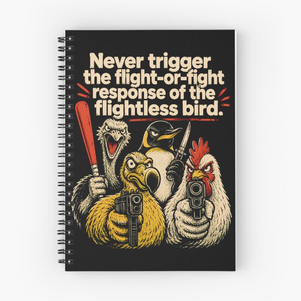Item preview, Never Trigger the Flight or Fight Bird Squad designed and sold by Victor Shadehorn.