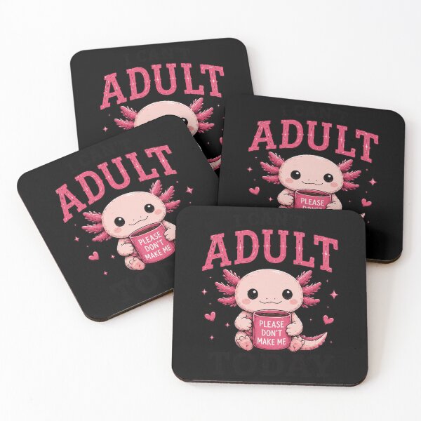 Item preview, Cute Axolotl I Can't Adult Today Funny Saying designed and sold by markymaarty.