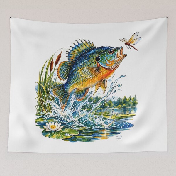 Item preview, Pesca de percas sol y otros peces de agua dulce por Orikall designed and sold by HippieWorks.