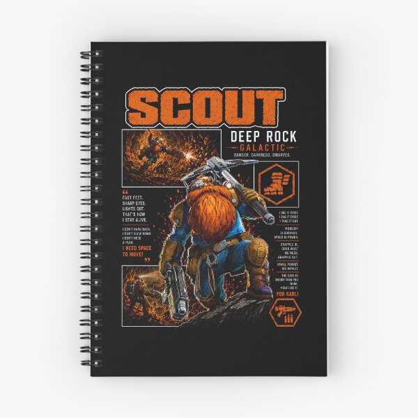 Item preview, Scout Deep Rock Galactic Cave Explorer Art designed and sold by PrestonChild.