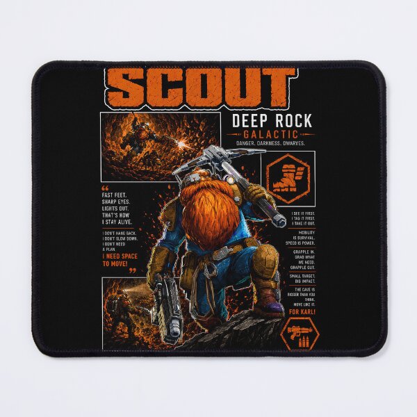 Item preview, Scout Deep Rock Galactic Cave Explorer Art designed and sold by PrestonChild.