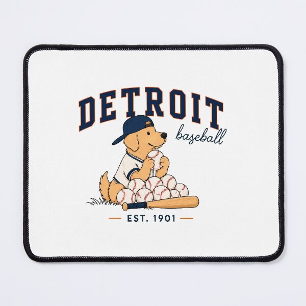 Item preview, Detroit Baseball Cute Dog designed and sold by tranhuonggiang.