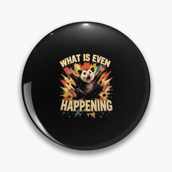 Item preview, Funny Raccoon What Is Even Happening Retro Sunburst designed and sold by PaletteArc.