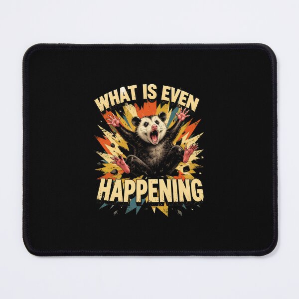 Item preview, Funny Raccoon What Is Even Happening Retro Sunburst designed and sold by PaletteArc.