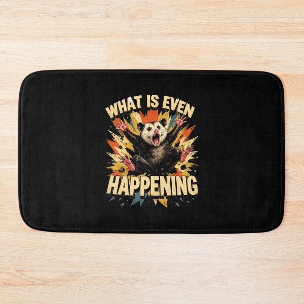 Item preview, Funny Raccoon What Is Even Happening Retro Sunburst designed and sold by PaletteArc.