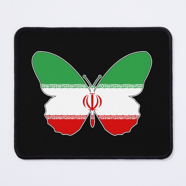 Item preview, Iranian Butterfly Flag designed and sold by wickedcartoons.
