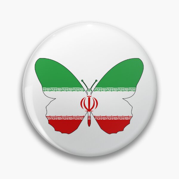 Item preview, Iranian Butterfly Flag designed and sold by wickedcartoons.