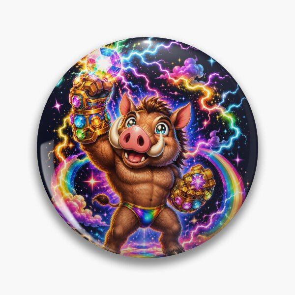 Item preview, Cosmic Warthog Gem Gauntlet Rainbow Power designed and sold by Victor Shadehorn.