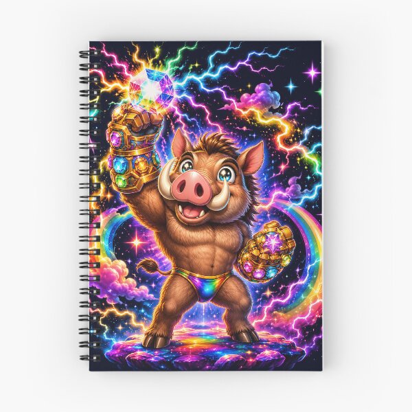 Item preview, Cosmic Warthog Gem Gauntlet Rainbow Power designed and sold by Victor Shadehorn.