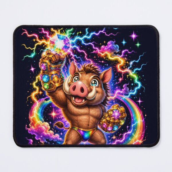 Item preview, Cosmic Warthog Gem Gauntlet Rainbow Power designed and sold by Victor Shadehorn.