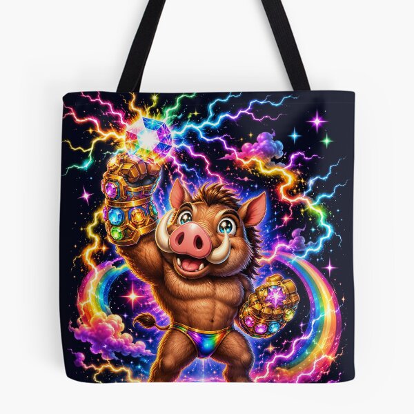Item preview, Cosmic Warthog Gem Gauntlet Rainbow Power designed and sold by Victor Shadehorn.
