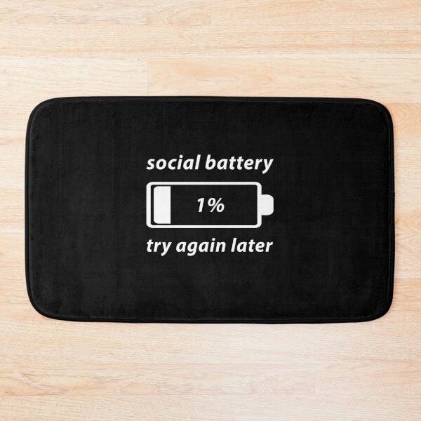 Item preview, Social Battery 1 Percent Funny Introvert Birthday Gift designed and sold by Say It With Ink.