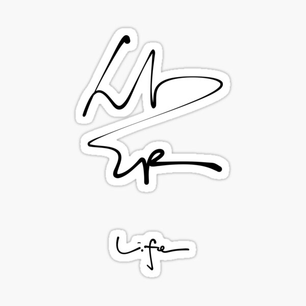 Item preview, Sam Life Korean English Brush Calligraphy Print | Hangul Typography Art designed and sold by Red Onion.