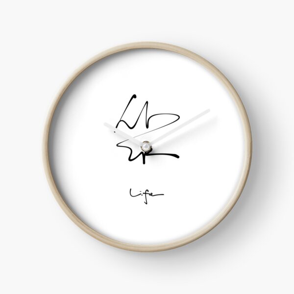 Item preview, Sam Life Korean English Brush Calligraphy Print | Hangul Typography Art designed and sold by Red Onion.