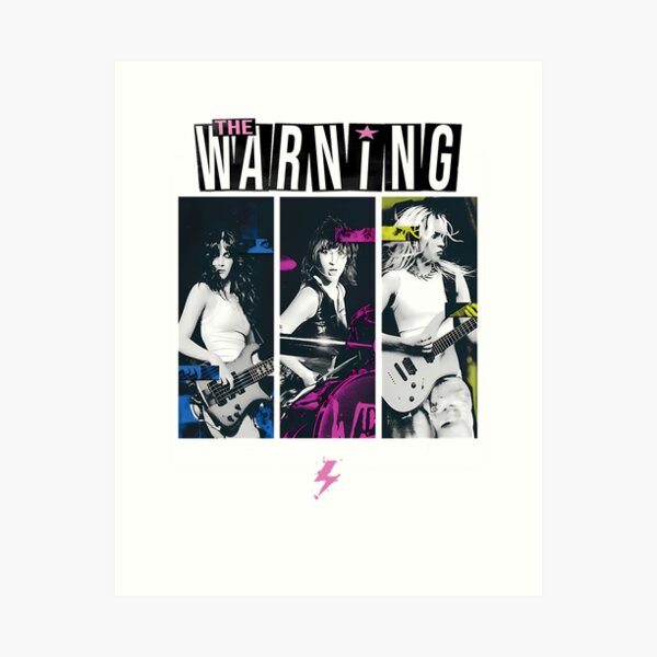 Item preview, The Warn.ing Tri Color Concert Design designed and sold by ChromaToon.