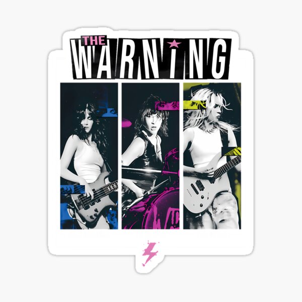 Item preview, The Warn.ing Tri Color Concert Design designed and sold by ChromaToon.