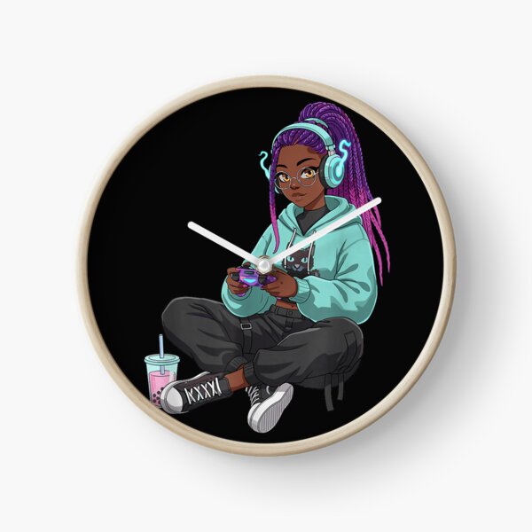 Item preview, Gaming Boba Tea Anime Afro African American Gamer Black Girl designed and sold by KoreyChelsi.