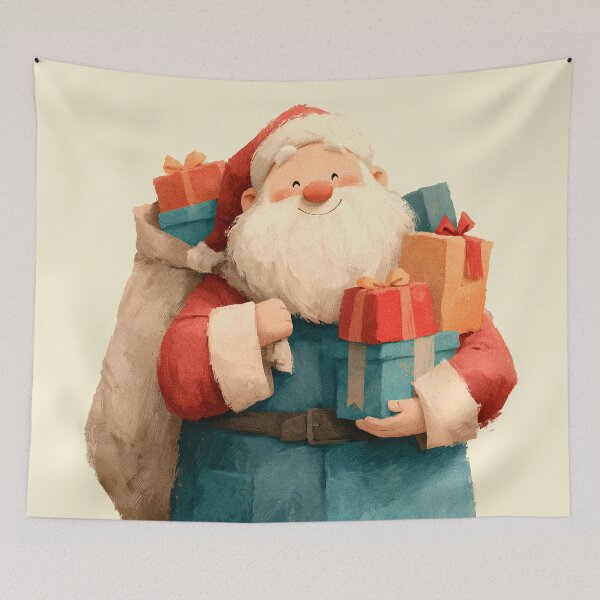 Item preview, Cozy Santa Claus with Christmas Gifts designed and sold by colorful-white.