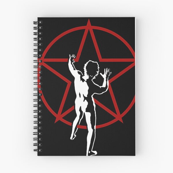 Item preview, Minimalist Human Figure Reaching Inside a Large Red Pentagram Star designed and sold by Ai-Reza.