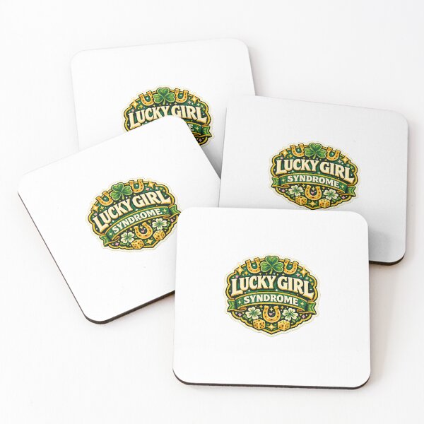 Item preview, Lucky Girl Syndrome Sticker designed and sold by RedRubyBubble.