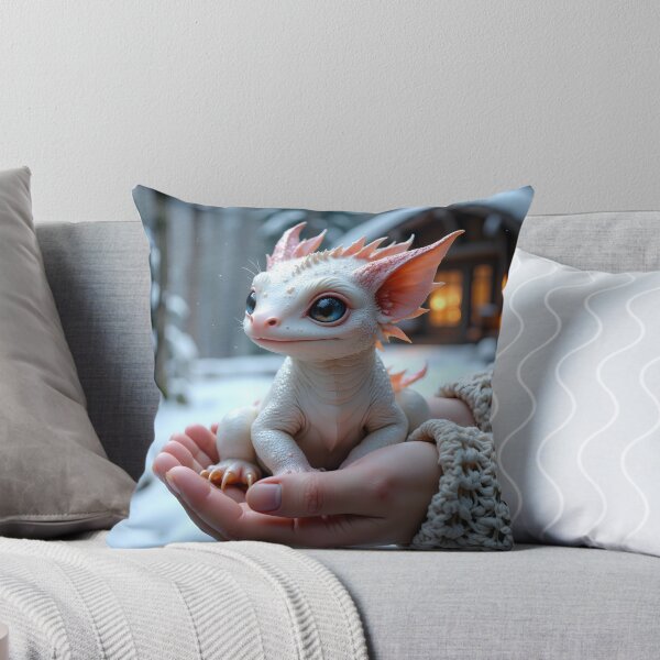 Item preview, Ice Dragon Hatchling – Winter Fantasy Creature Art designed and sold by nhk999.