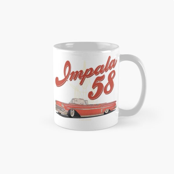 Artikelvorschau, 1958 Impala mit Text - Lowrider, Kustom, Hot Rod, Muscle Car entworfen und verkauft von Elegant Customs.
