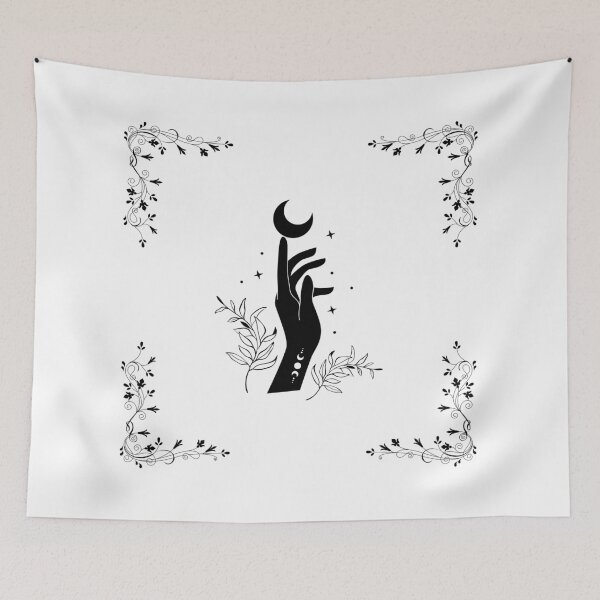 Item preview, Mystical Moonlit Floral Hand Design designed and sold by JSMidnightCreations .
