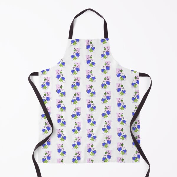 Item preview, Cute Vintage Purple Cherries with Green Flowers – Aesthetic Coquette Pattern designed and sold by Fiorart Studio .
