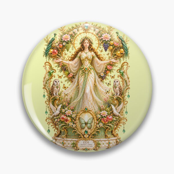 Item preview, Goddess of Abundance — Emerald Garden & Butterfly Art Nouveau designed and sold by sunbowjp stadio.